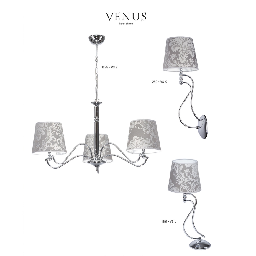 JUPITER 1289-VS5 - Lampa wisząca VENUS 5xE27/60W