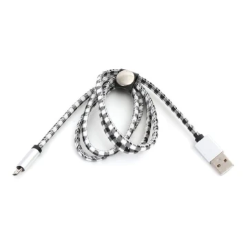 Kabel USB Złącze USB A / Micro USB 1m biały