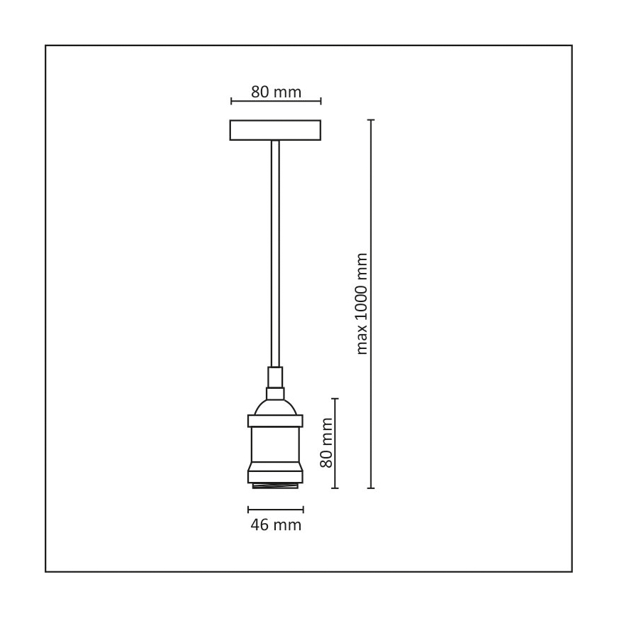 Kabel zasilający 1xE21/20W/230V