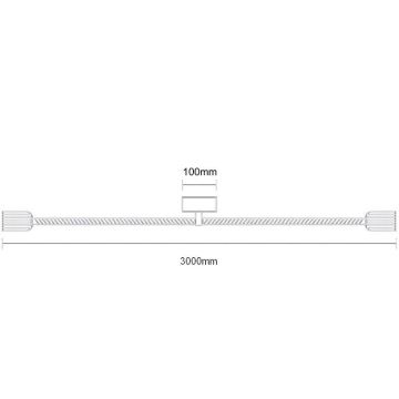 Kabel zasilający 2xE27/60W/230V 3 m