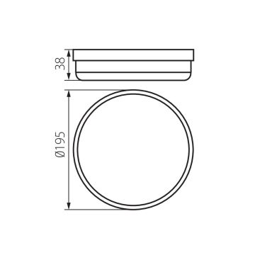 LED Plafon łazienkowy TOLU LED/18W/230V 4000K IP54 biały