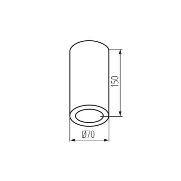 Łazienkowe oświetlenie punktowe AQILO 1xE14/10W/230V IP65 antracyt