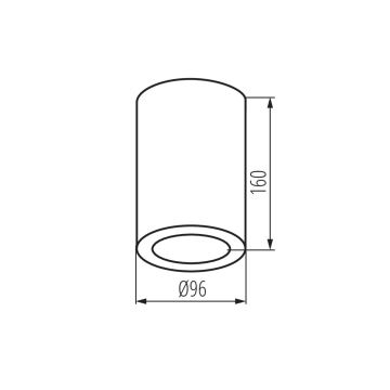 Łazienkowe oświetlenie punktowe AQILO 1xE27/20W/230V IP65 antracyt