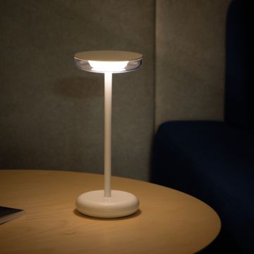 Kanlux 37310 - LED Ściemnialna lampa z możliwością ładowania FLUXY LED/1,7W/1800 mAh IP44 biały