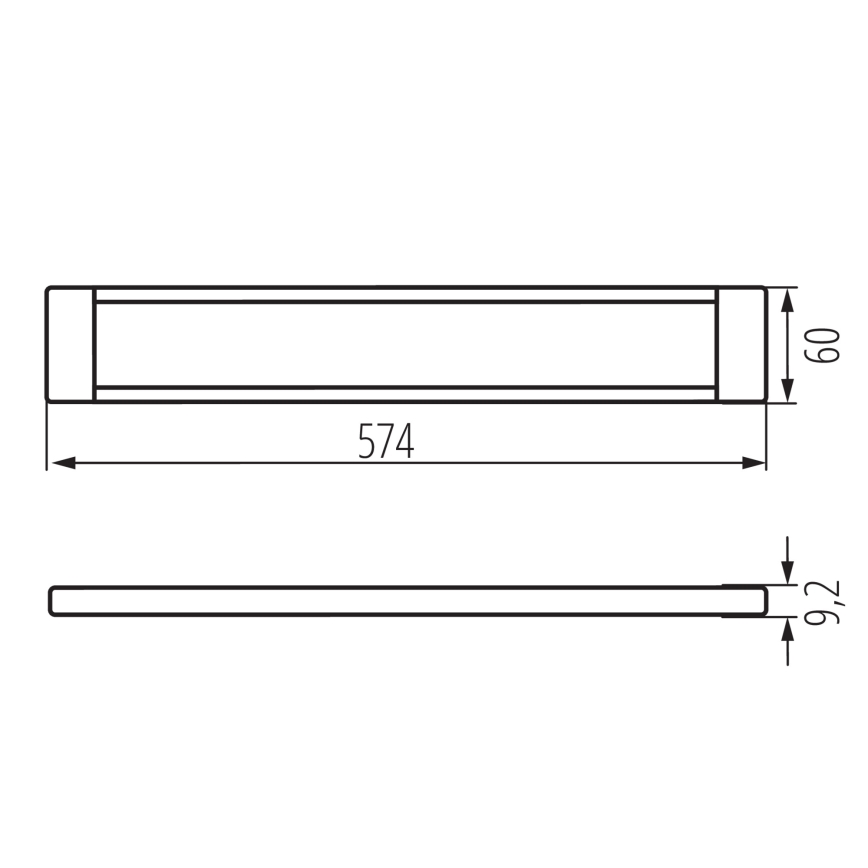 LED Ściemnialne oświetlenie mebli DAXA LED/9W/24V 3000/4000/5500K