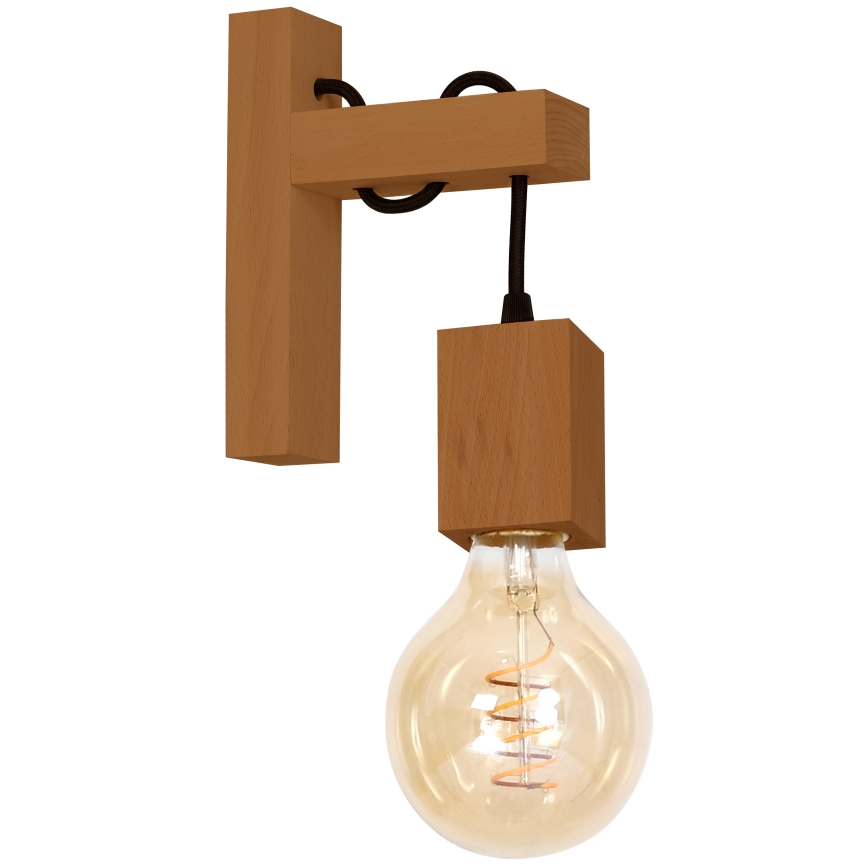 Kinkiet JACK 1xE27/40W/230V dąb