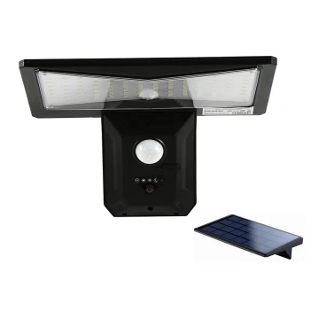 Kinkiet solarny LED z czujnikiem LED/2,6W/5,5V IP65 antracyt