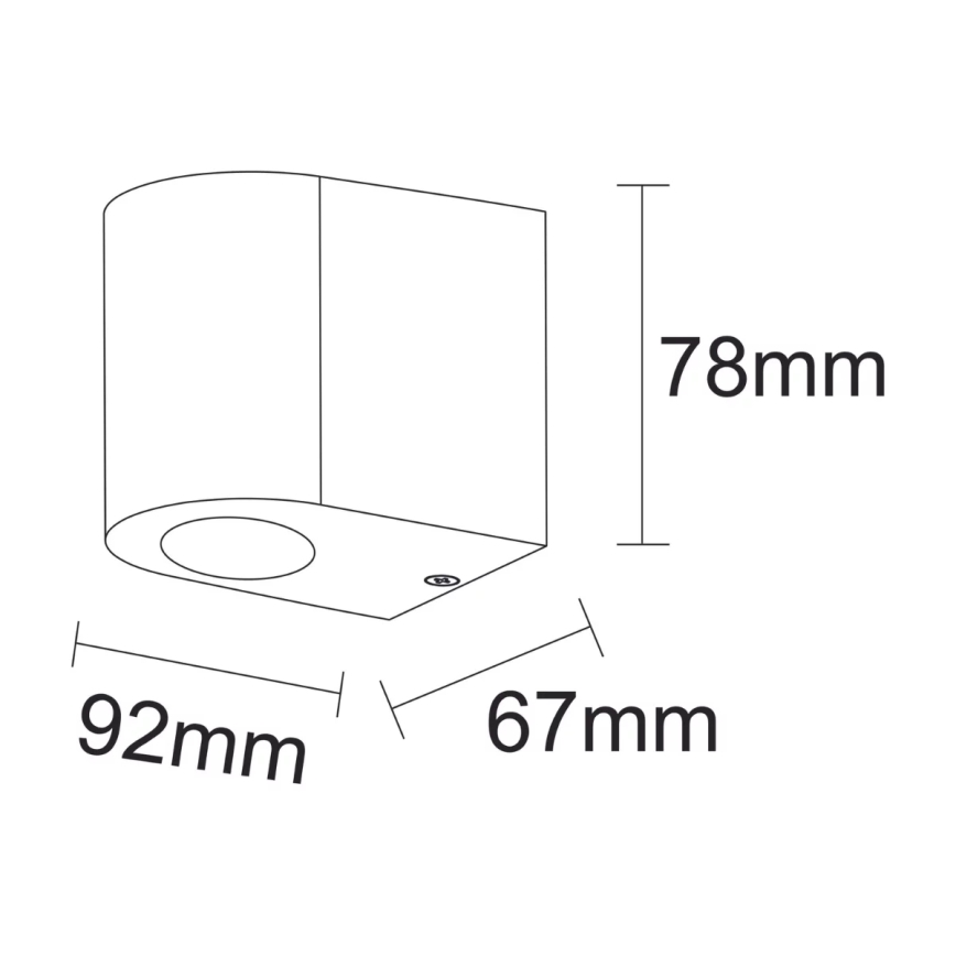 Kinkiet zewnętrzny BOSTON 1xGU10/10W/230V IP44 biały