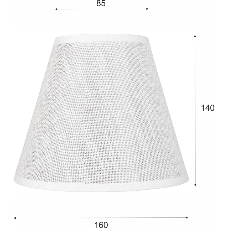 Klosz zamienny ANTONIO E14 140x160 mm biały