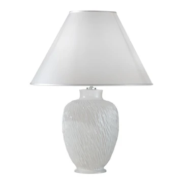 Kolarz A1340.71 - Lampa stołowa  CHIARA 1xE27/100W/230V biała średnica 40 cm