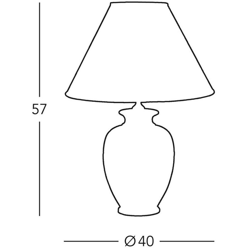 Kolarz A1354.71 - Lampa stołowa GIARDINO 1xE27/100W/230V śr. 40 cm