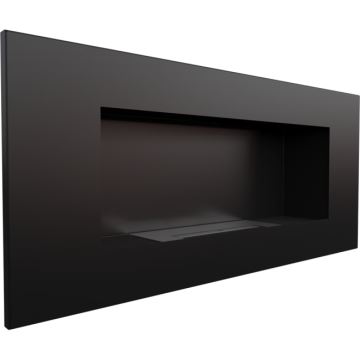 Kratki - Wbudowany BIO kominek 40x90 cm 2kW czarny