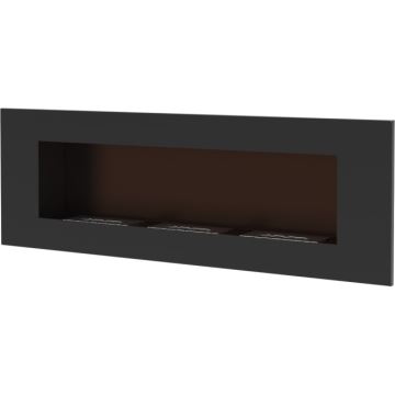 Kratki - Wbudowany BIO kominek 40x120 cm 3x1,1kW czarny