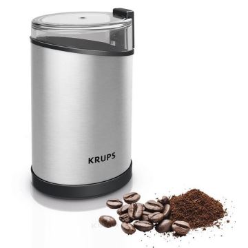 Krups - Elektryczny młynek do kawy 85g FAST-TOUCH 200W/230V chrom