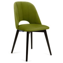 Krzesło do jadalni BOVIO 86x48 cm jasnozielone/buk