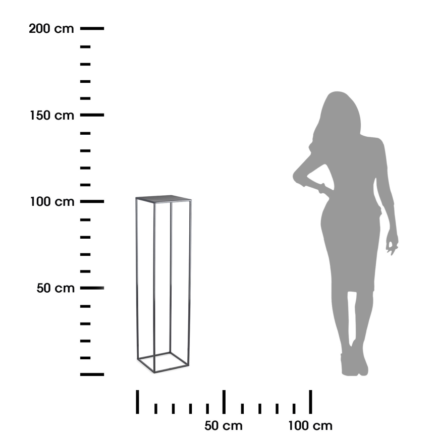 Kwietnik 100x24 cm antracyt