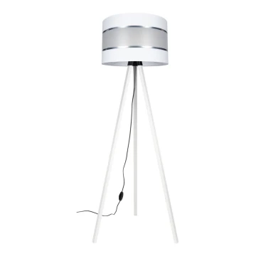 Lampa podłogowa CORAL 1xE27/60W/230V biały/chrom