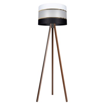 Lampa podłogowa CORAL 1xE27/60W/230V brązowa/czarna/biała/złota