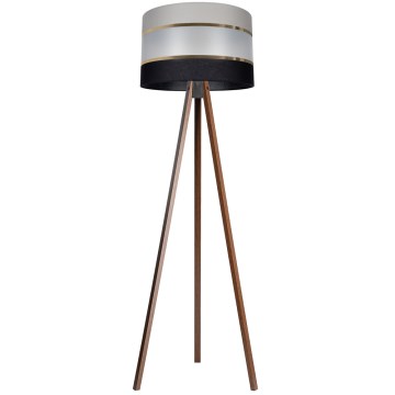 Lampa podłogowa CORAL 1xE27/60W/230V brązowa/czarna/szara/złota