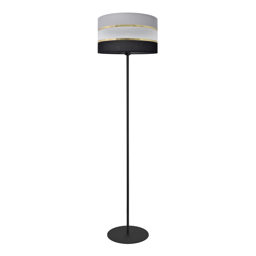 Lampa podłogowa HELEN 1xE27/60W/230V czarny/szary/złoty