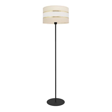 Lampa podłogowa HELEN 1xE27/60W/230V kremowy/czarny/złoty