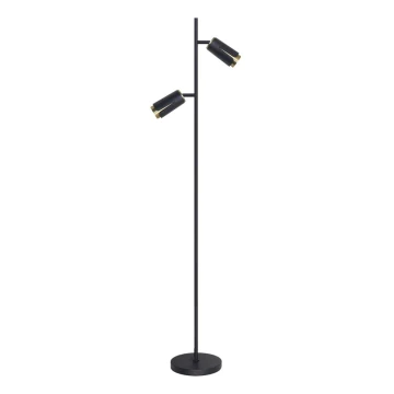 Lampa podłogowa KWIAT 2xGU10/8W/230V czarna