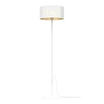 Lampa podłogowa LOFT SHADE 1xE27/60W/230V biały/złoty