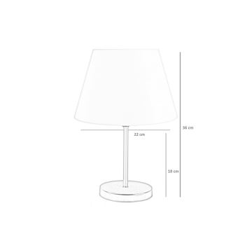 Lampa stołowa 1xE27/60W/230V beżowa/złoty