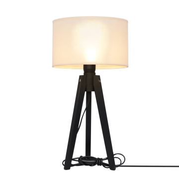 Lampa stołowa ALBA 1xE27/60W/230V kremowa/sosna