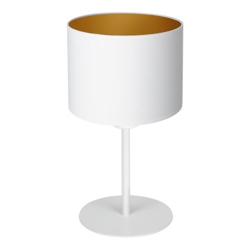 Lampa stołowa ARDEN 1xE27/60W/230V śr. 18 cm biały/złoty