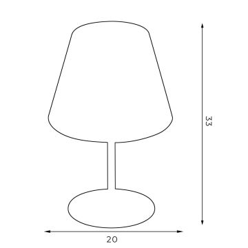 Lampa stołowa ARDEN 1xE27/60W/230V śr. 20 cm biały/złoty