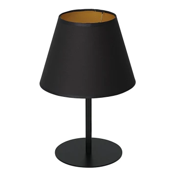 Lampa stołowa ARDEN 1xE27/60W/230V śr. 20 cm czarny/złoty