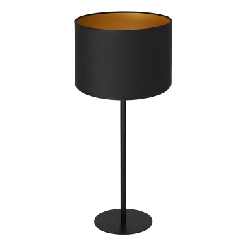 Lampa stołowa ARDEN 1xE27/60W/230V śr. 25 cm czarny/złoty