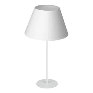 Lampa stołowa ARDEN 1xE27/60W/230V śr. 30 cm biały