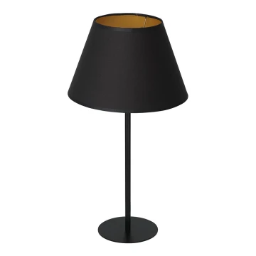 Lampa stołowa ARDEN 1xE27/60W/230V śr. 30 cm czarny/złoty