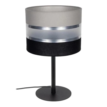 Lampa stołowa CORAL 1xE27/60W/230V czarna/szara