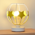 Lampa stołowa dziecięca STARS 1xE27/15W/230V żółty/biały