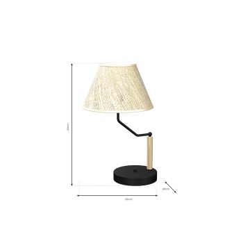 Lampa stołowa ETNA 1xE27/60W/230V