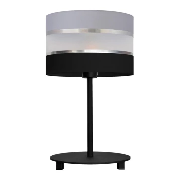 Lampa stołowa HELEN 1xE27/60W/230V czarny/szary/srebrny