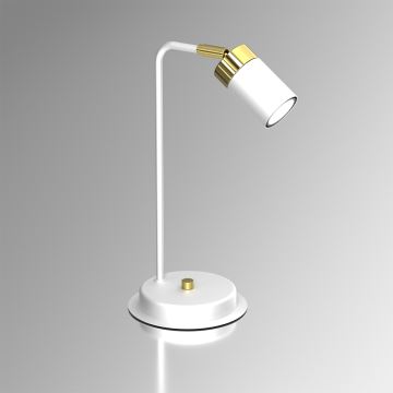 Lampa stołowa JOKER 1xGU10/25W/230V biały/złoty