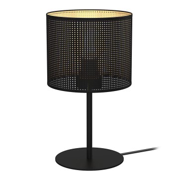 Lampa stołowa LOFT SHADE 1xE27/60W/230V śr. 18 cm czarny/złoty