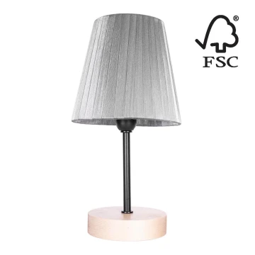 Lampa stołowa MILA 1xE14/25W/230V Brzoza – FSC certyfikowano