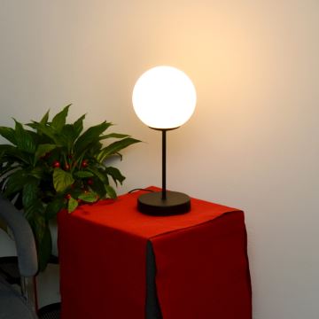Lampa stołowa MOON 1xE27/15W/230V czarny