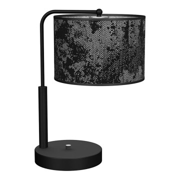 Lampa stołowa SATINO 1xE27/60W/230V czarny/szary