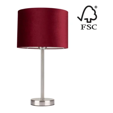 Lampa stołowa SCARLETT 1xE27/40W/230V - certyfikat FSC