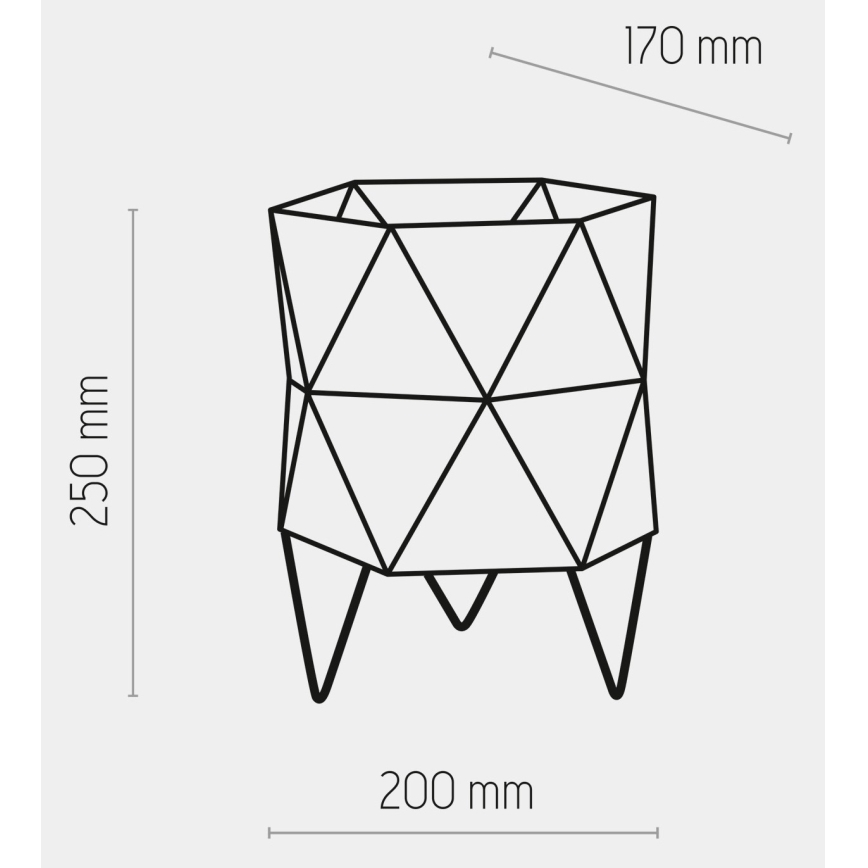 Lampa stołowa SIRO 1xE27/15W/230V biała/srebrna