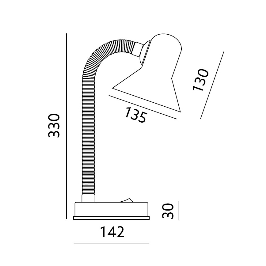 Lampa stołowa SMIESZEK 1xE27/40W/230V czarna