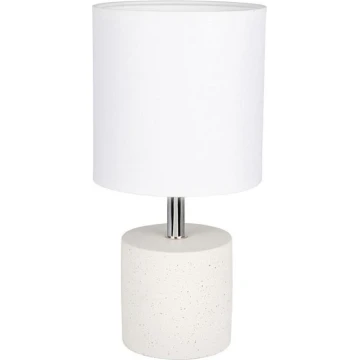 Lampa stołowa STRONG ROUND 1xE27/25W/230V beton - certyfikat FSC