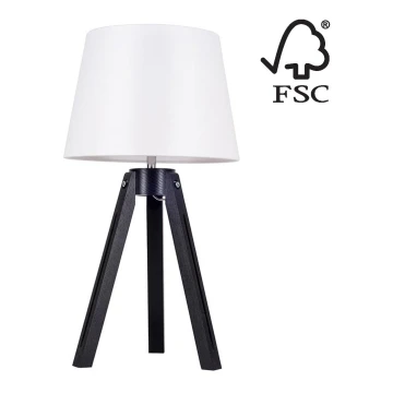 Lampa stołowa TRIPOD 1xE27/40W/230V buk - certyfikat FSC