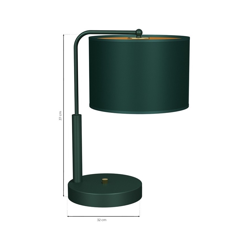 Lampa stołowa VERDE 1xE27/60W/230V zielony
